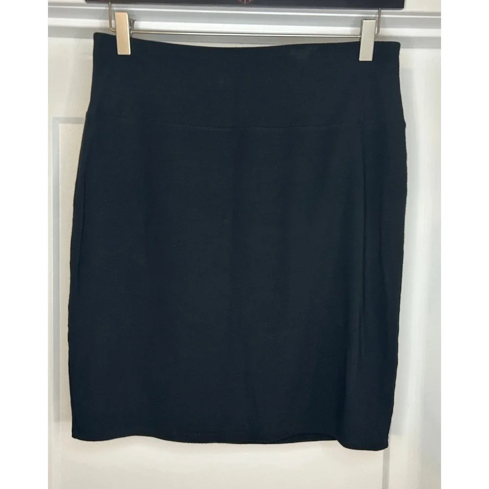 J. Jill Wearever Collection Smooth Fit Pencil Skirt Black Women‎ Small Rayon